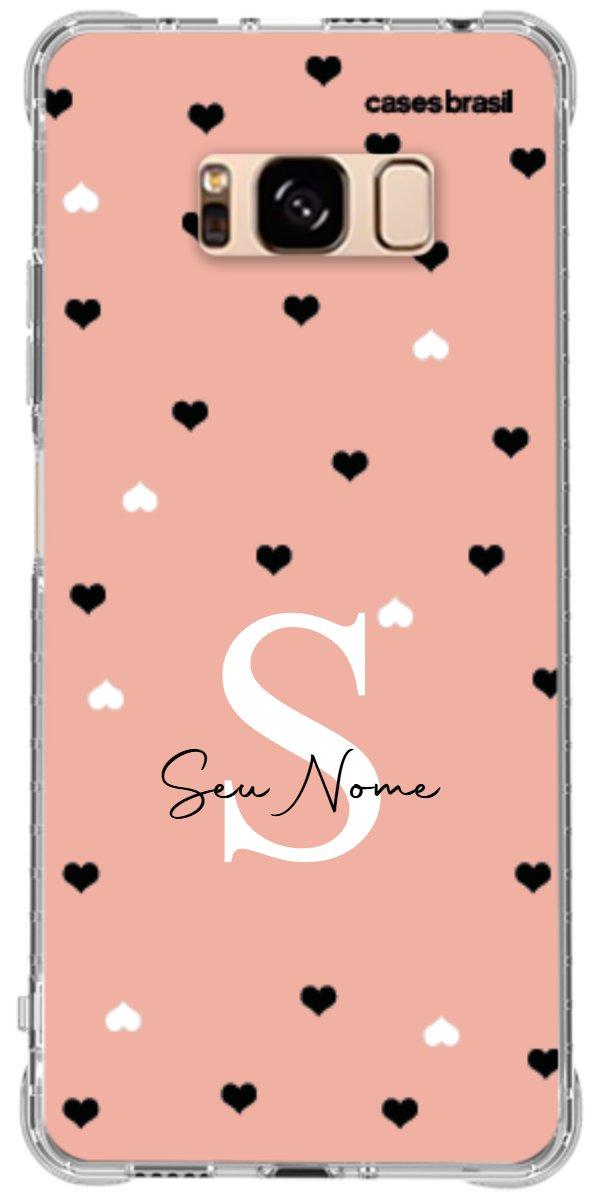 Capinha para Celular Corações Minimalistas Pink