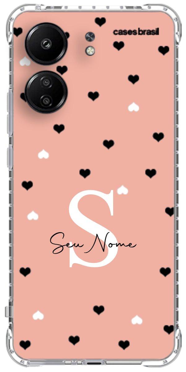 Capinha para Celular Corações Minimalistas Pink
