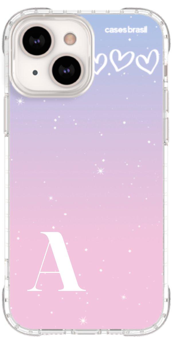 Capinha para Celular Degradê com Sua Inicial
