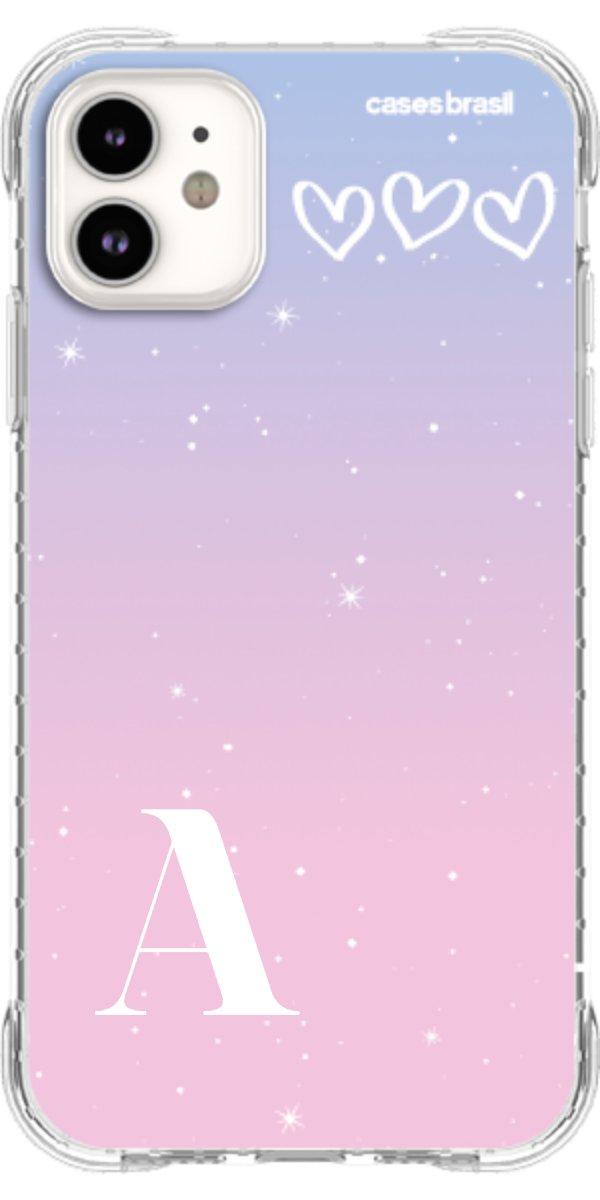 Capinha para Celular Degradê com Sua Inicial