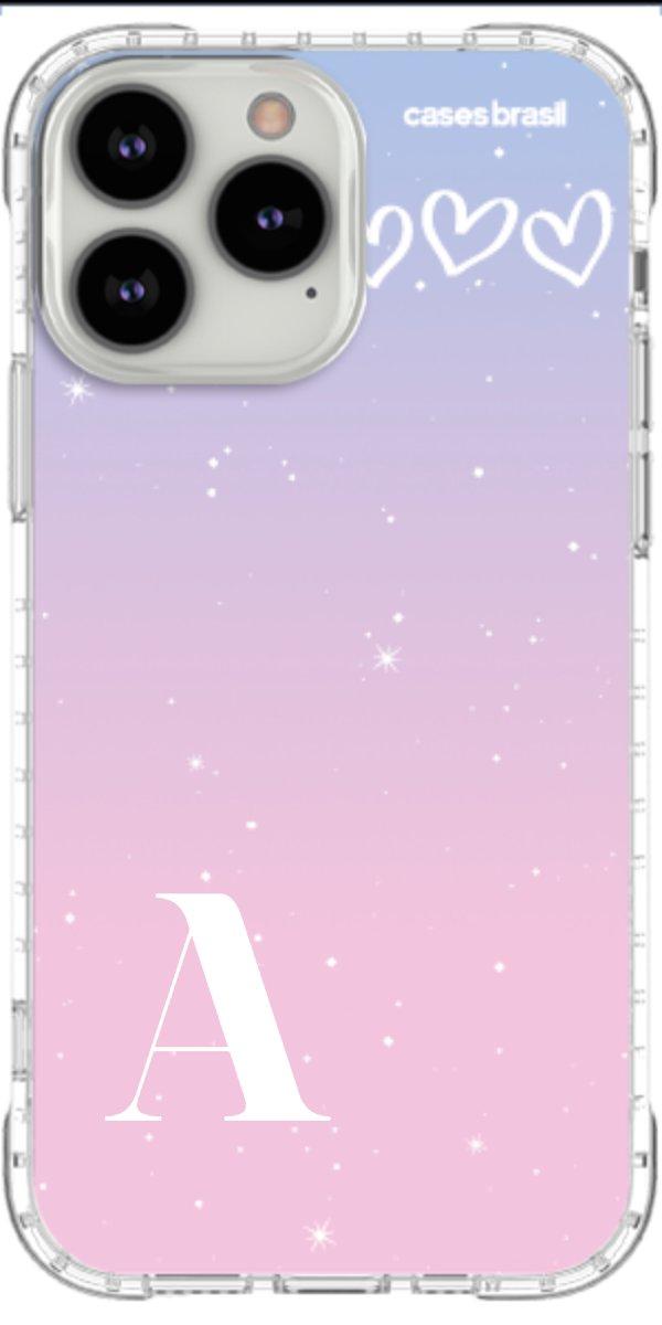 Capinha para Celular Degradê com Sua Inicial