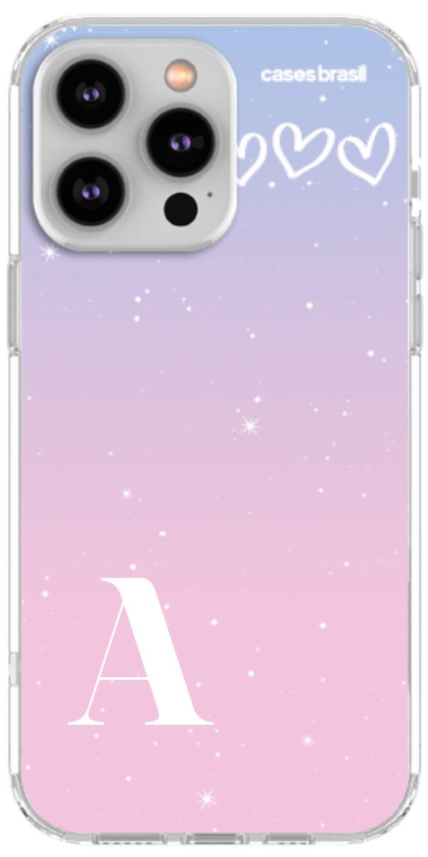 Capinha para Celular Degradê com Sua Inicial