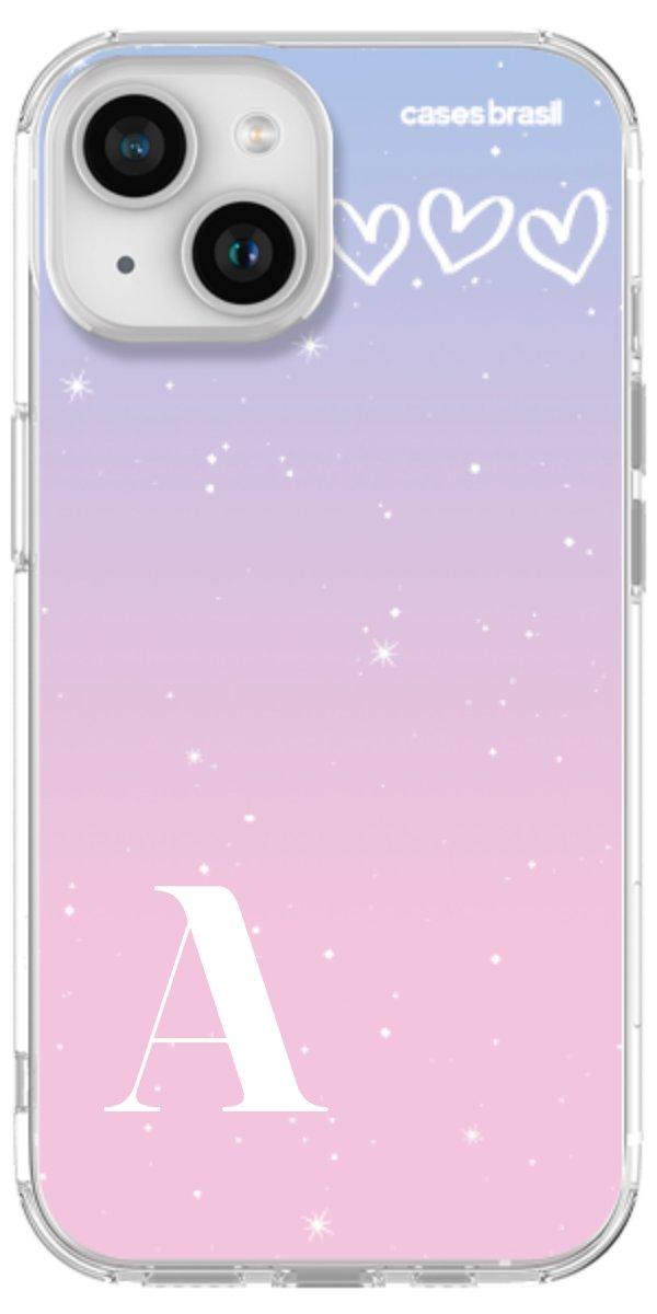 Capinha para Celular Degradê com Sua Inicial