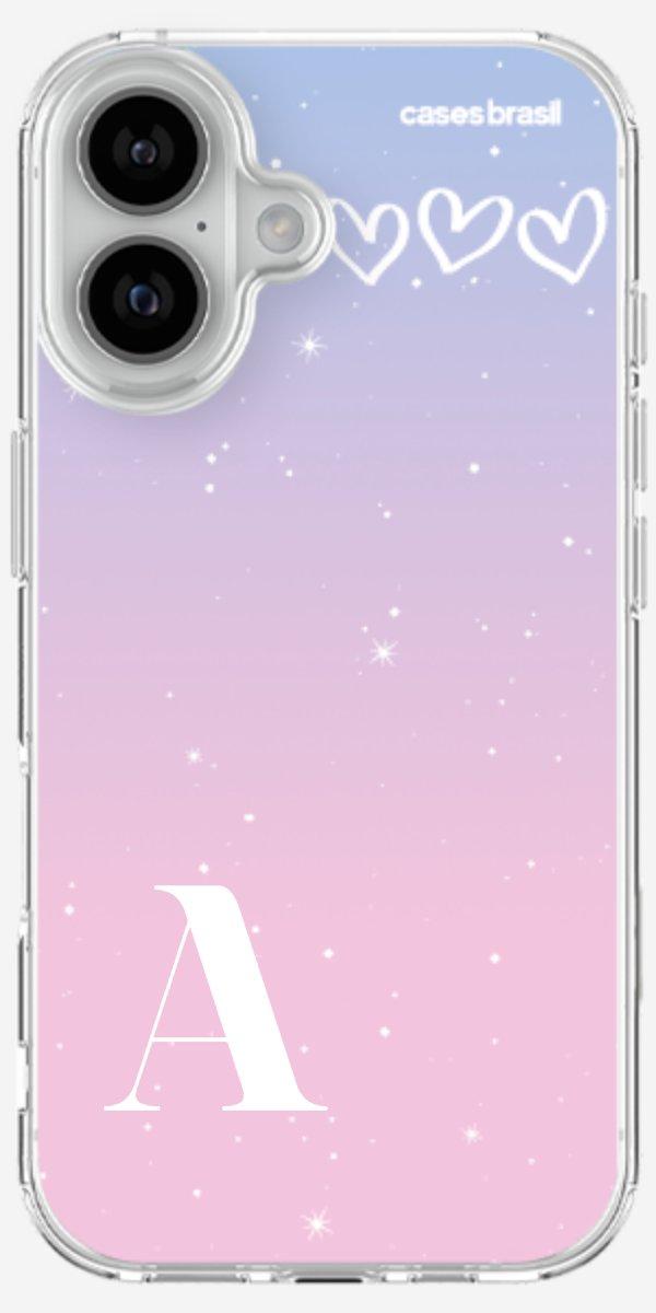 Capinha para Celular Degradê com Sua Inicial