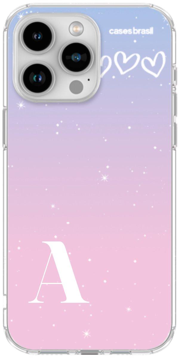 Capinha para Celular Degradê com Sua Inicial