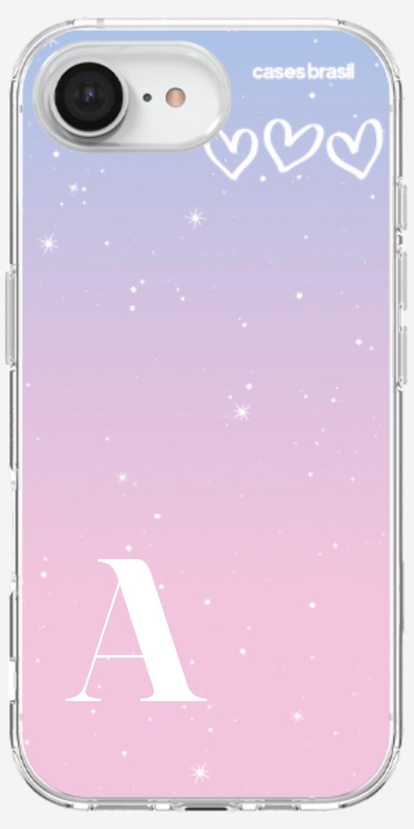 Capinha para Celular Degradê com Sua Inicial