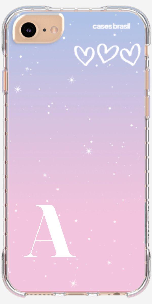 Capinha para Celular Degradê com Sua Inicial