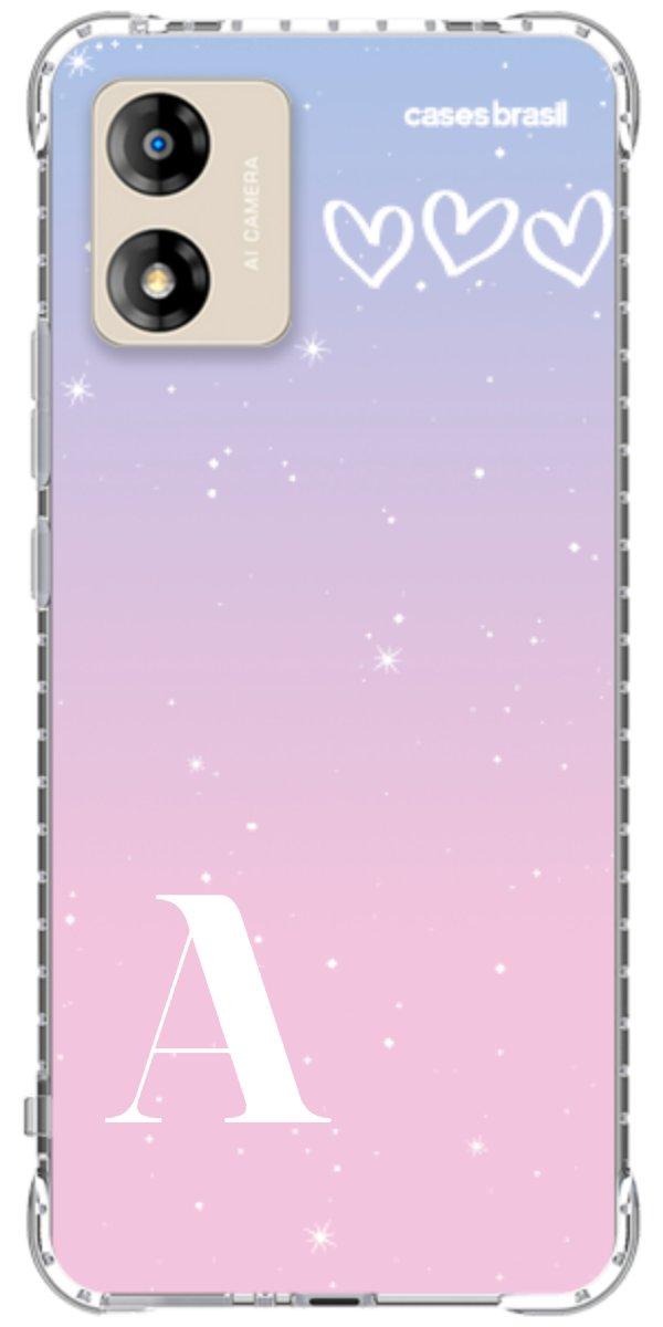 Capinha para Celular Degradê com Sua Inicial