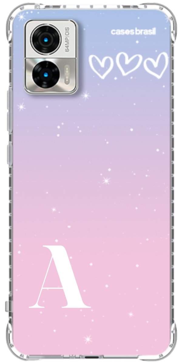 Capinha para Celular Degradê com Sua Inicial