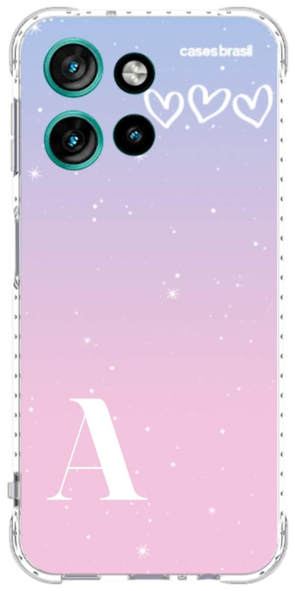 Capinha para Celular Degradê com Sua Inicial