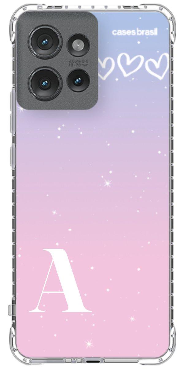 Capinha para Celular Degradê com Sua Inicial