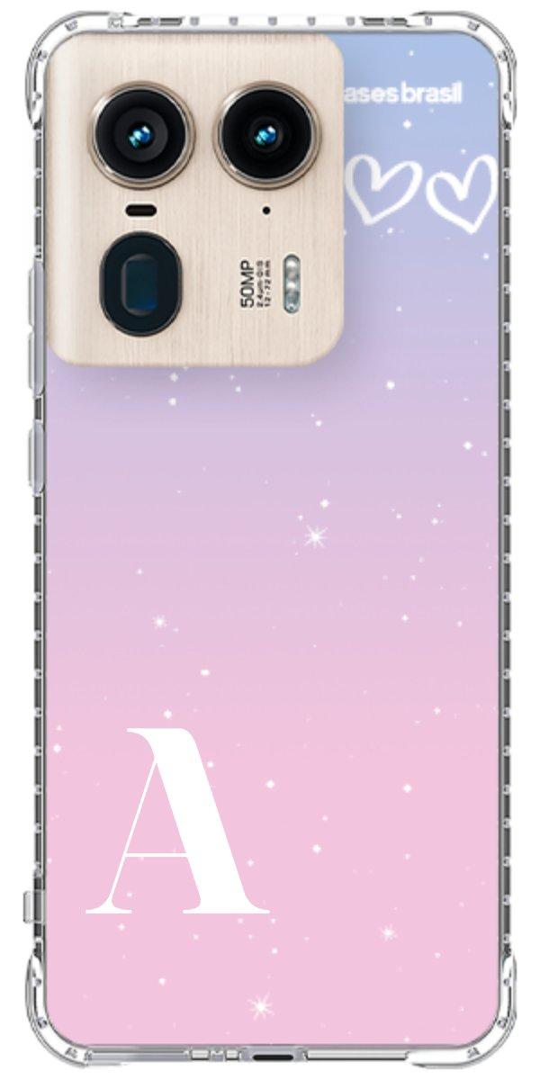 Capinha para Celular Degradê com Sua Inicial