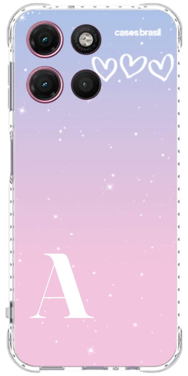 Capinha para Celular Degradê com Sua Inicial