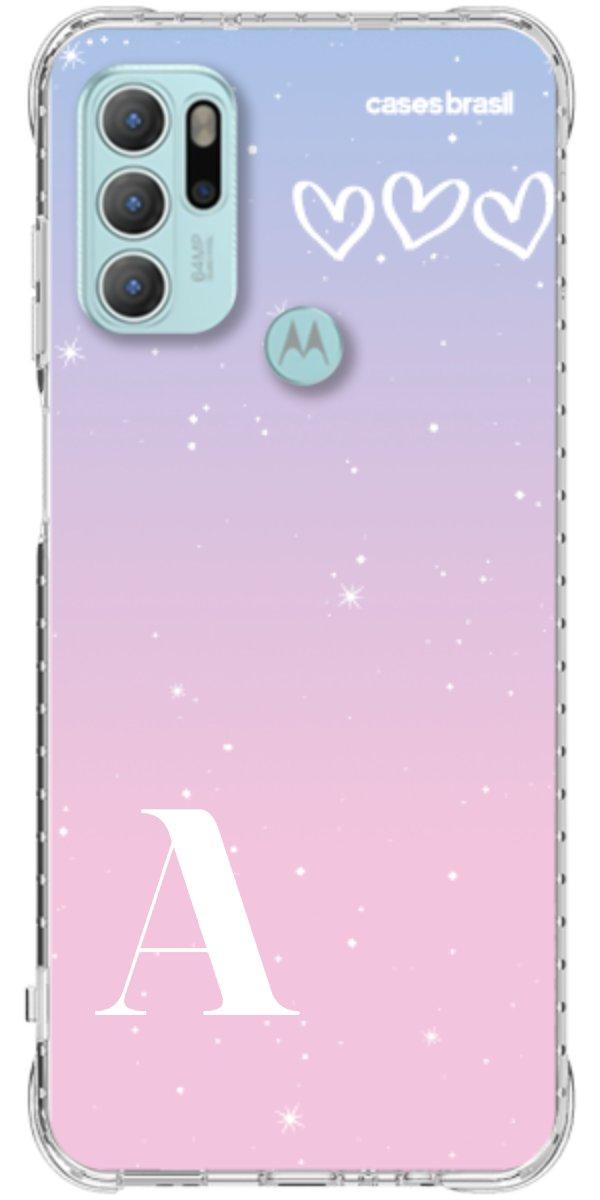 Capinha para Celular Degradê com Sua Inicial