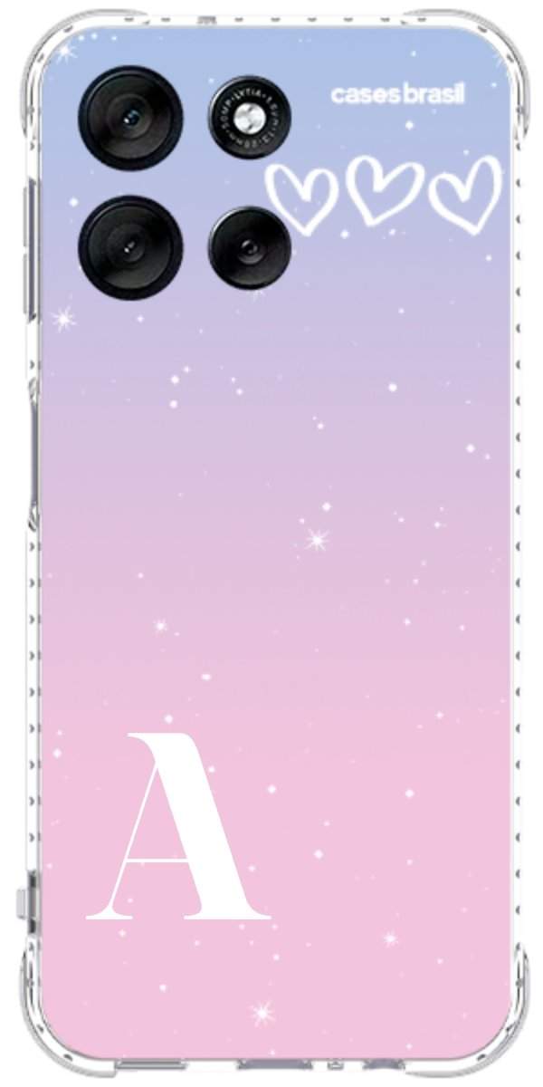 Capinha para Celular Degradê com Sua Inicial