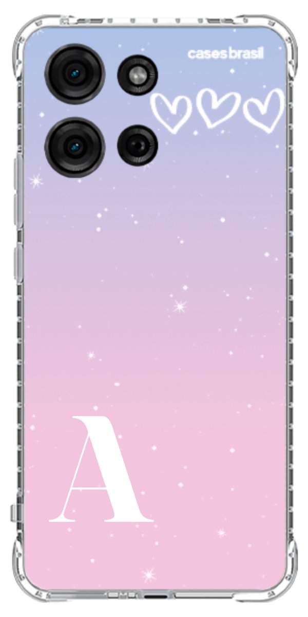 Capinha para Celular Degradê com Sua Inicial