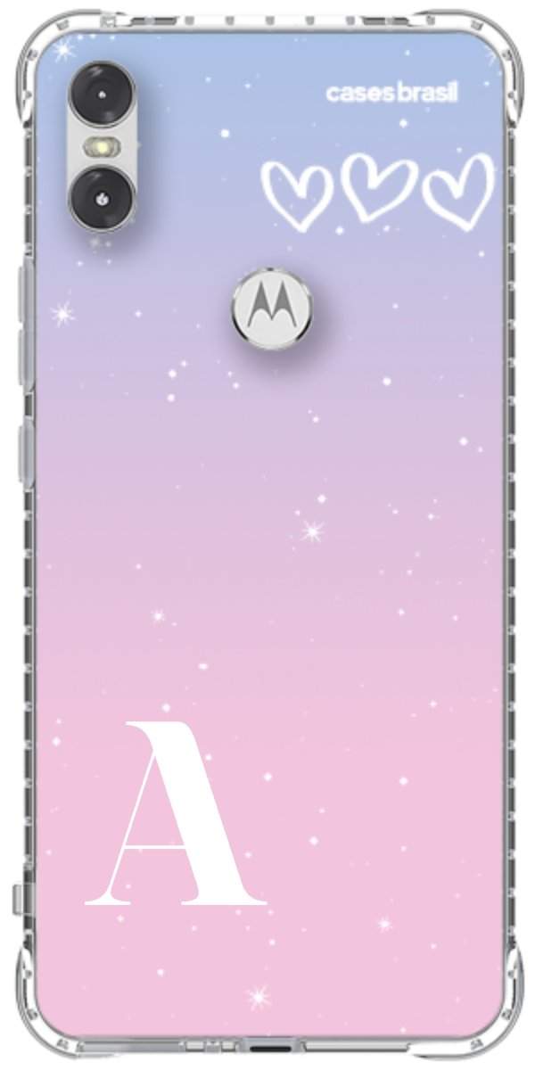 Capinha para Celular Degradê com Sua Inicial