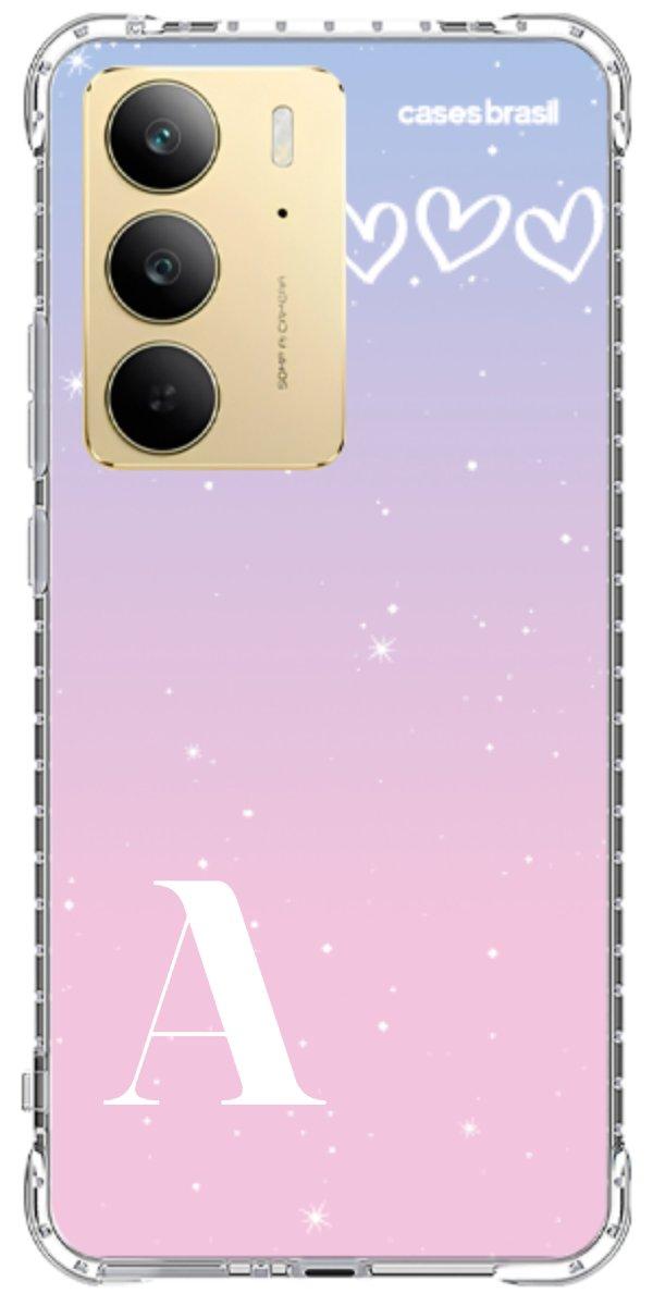 Capinha para Celular Degradê com Sua Inicial