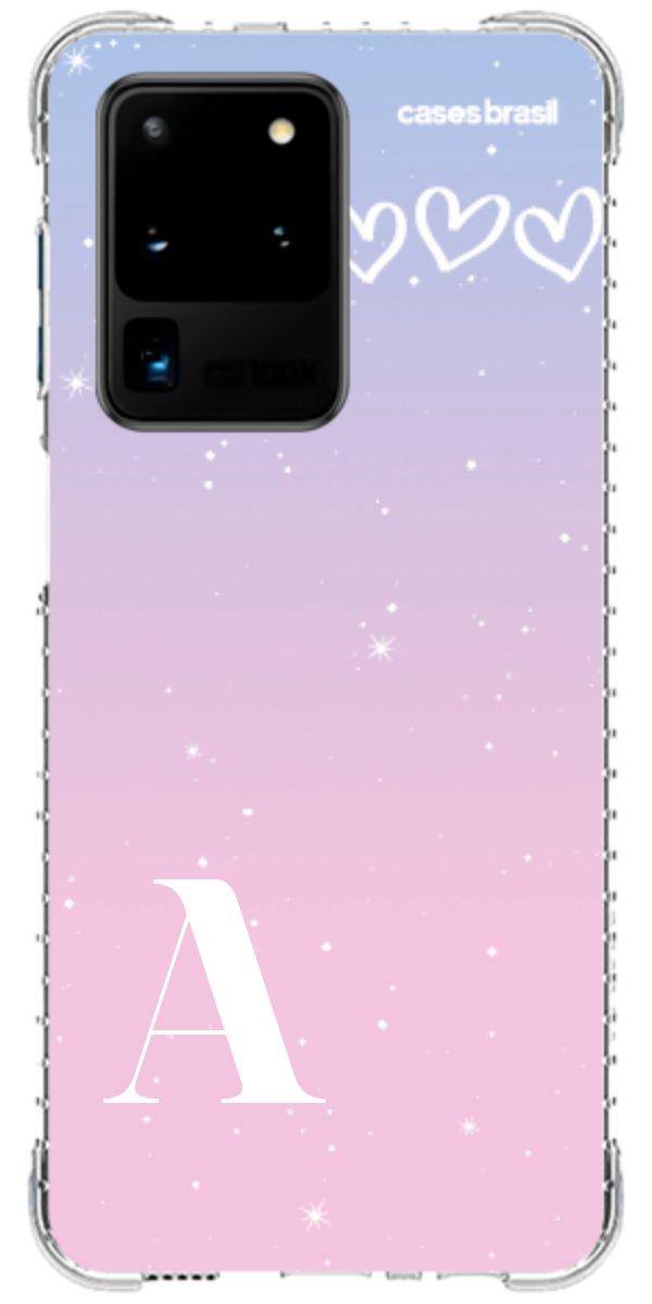 Capinha para Celular Degradê com Sua Inicial