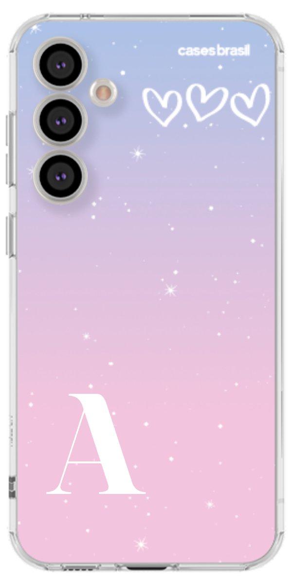 Capinha para Celular Degradê com Sua Inicial