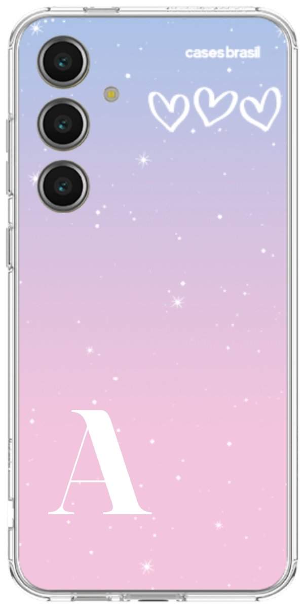 Capinha para Celular Degradê com Sua Inicial
