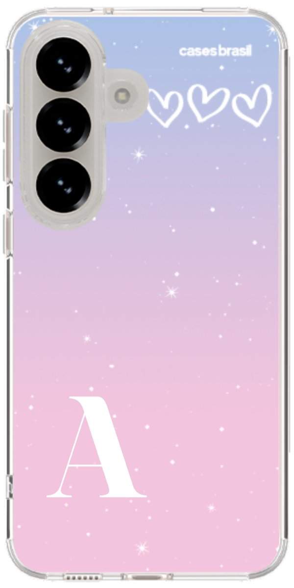 Capinha para Celular Degradê com Sua Inicial
