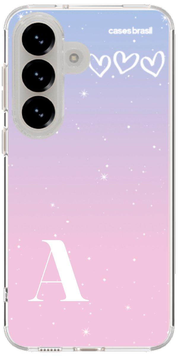 Capinha para Celular Degradê com Sua Inicial