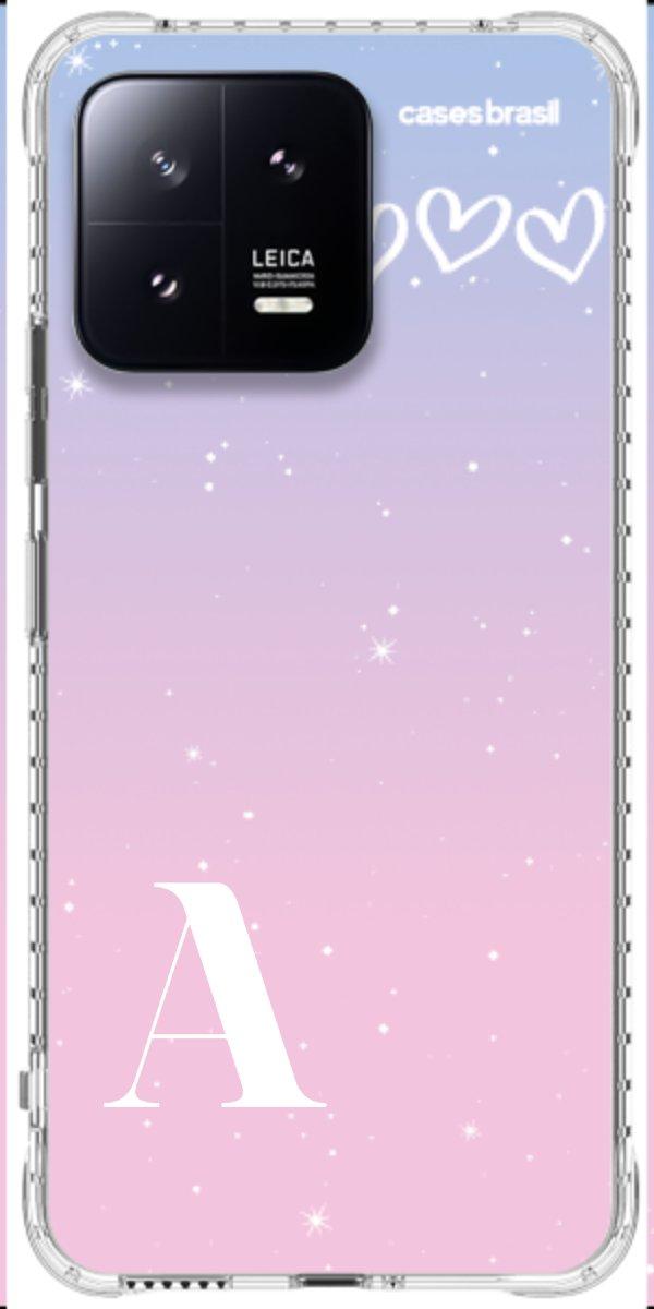 Capinha para Celular Degradê com Sua Inicial