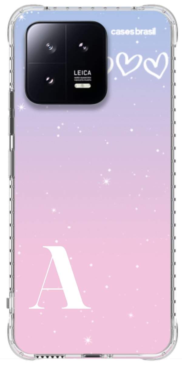 Capinha para Celular Degradê com Sua Inicial