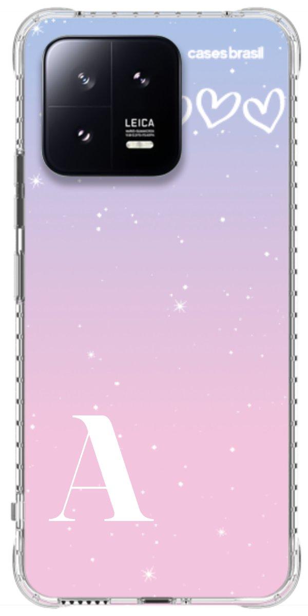 Capinha para Celular Degradê com Sua Inicial