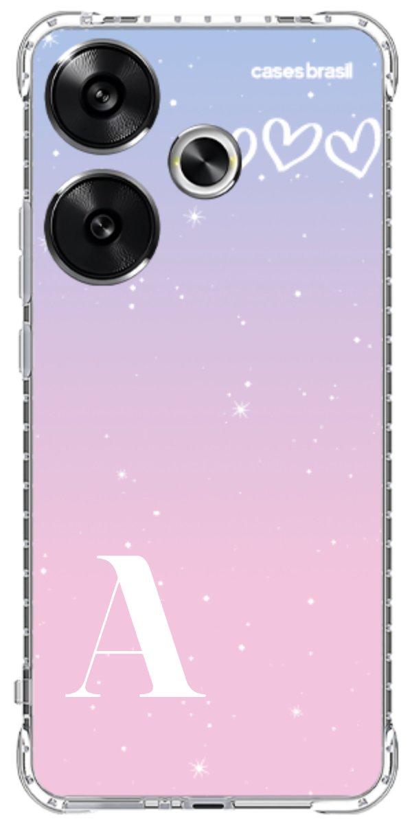 Capinha para Celular Degradê com Sua Inicial