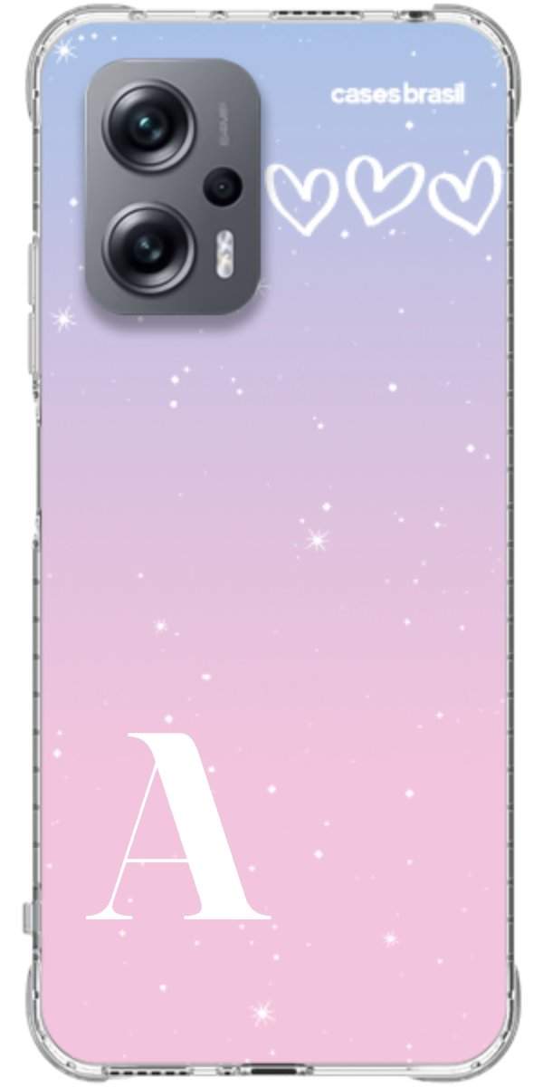Capinha para Celular Degradê com Sua Inicial