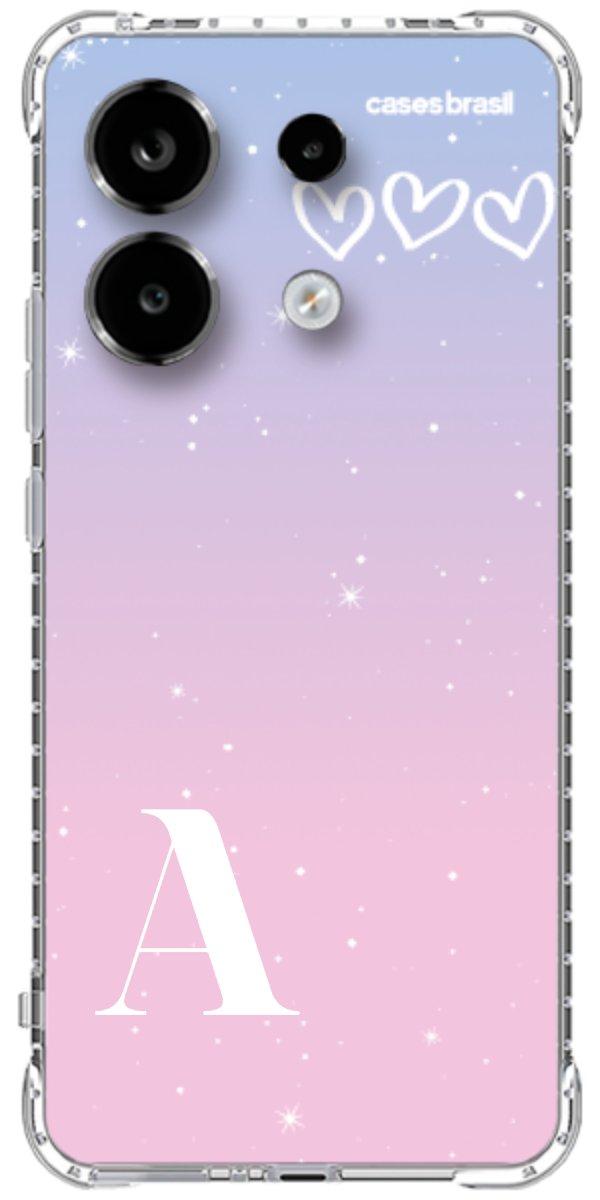 Capinha para Celular Degradê com Sua Inicial