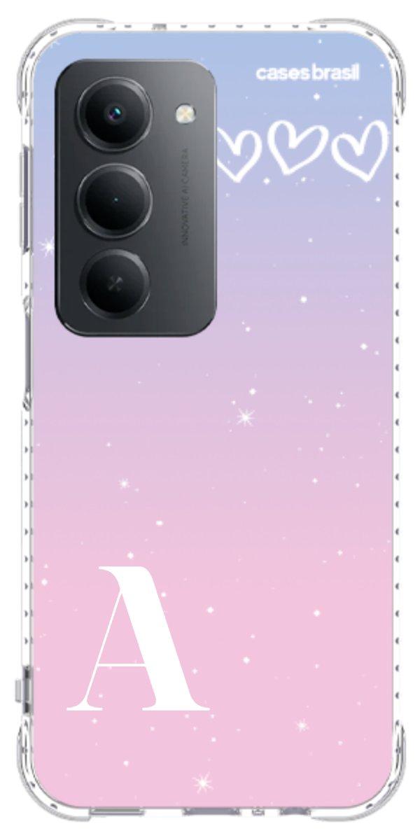 Capinha para Celular Degradê com Sua Inicial