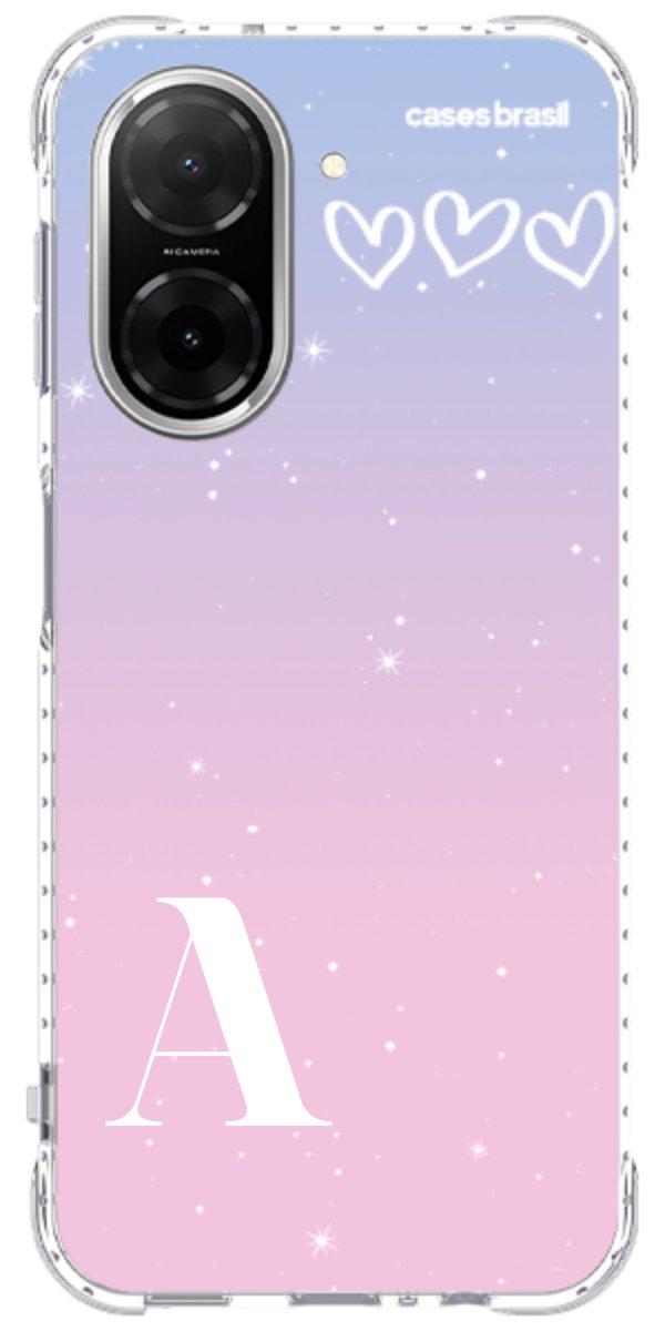 Capinha para Celular Degradê com Sua Inicial