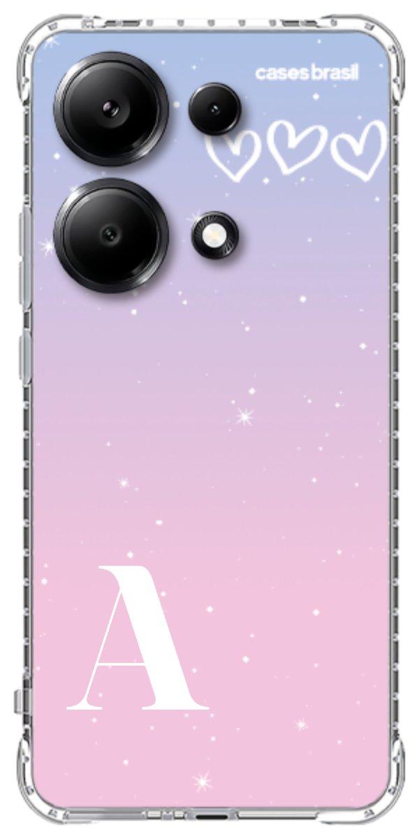 Capinha para Celular Degradê com Sua Inicial