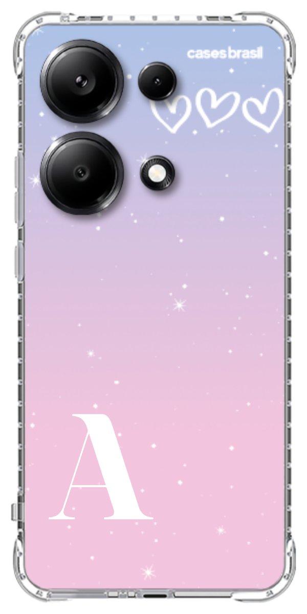 Capinha para Celular Degradê com Sua Inicial