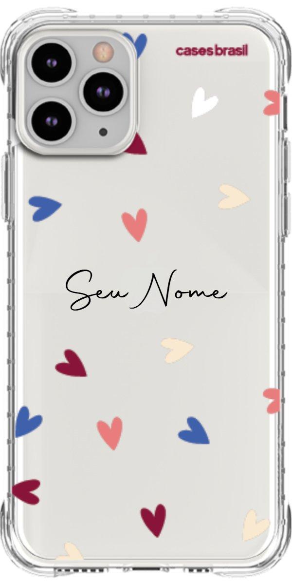 Capinha para Celular Corações Coloridos