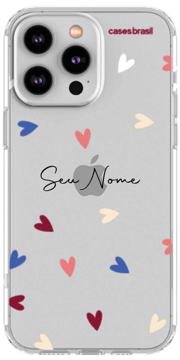 Capinha para Celular Corações Coloridos