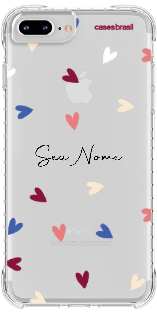 Capinha para Celular Corações Coloridos