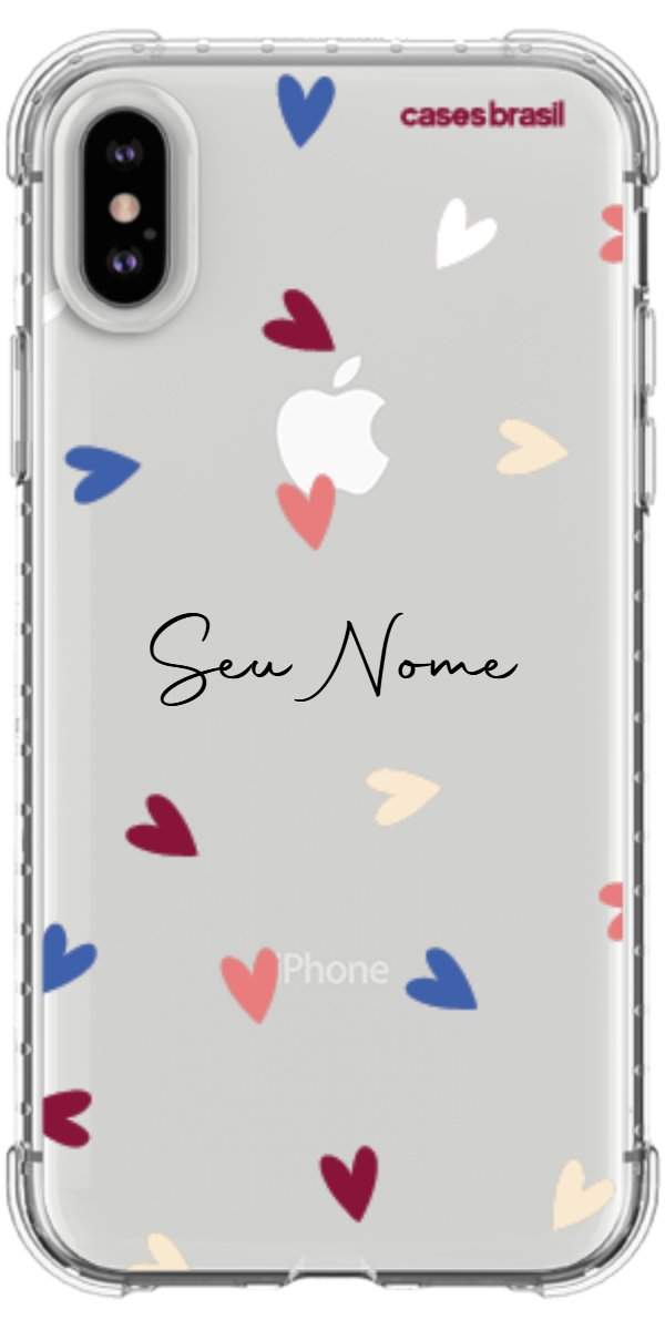 Capinha para Celular Corações Coloridos