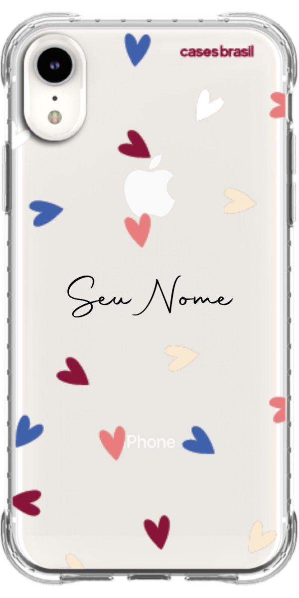 Capinha para Celular Corações Coloridos
