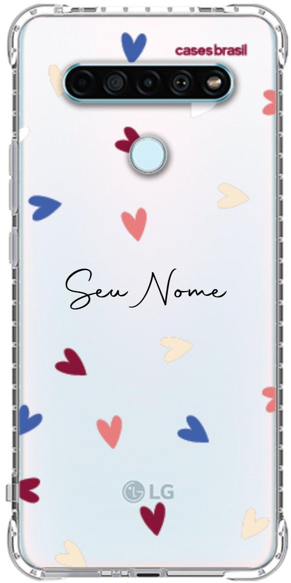 Capinha para Celular Corações Coloridos