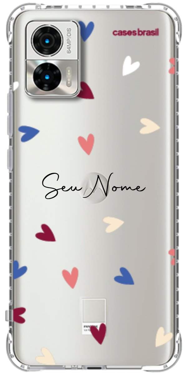 Capinha para Celular Corações Coloridos