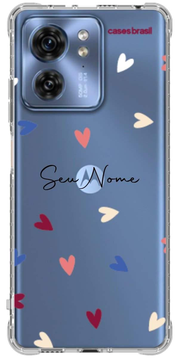 Capinha para Celular Corações Coloridos