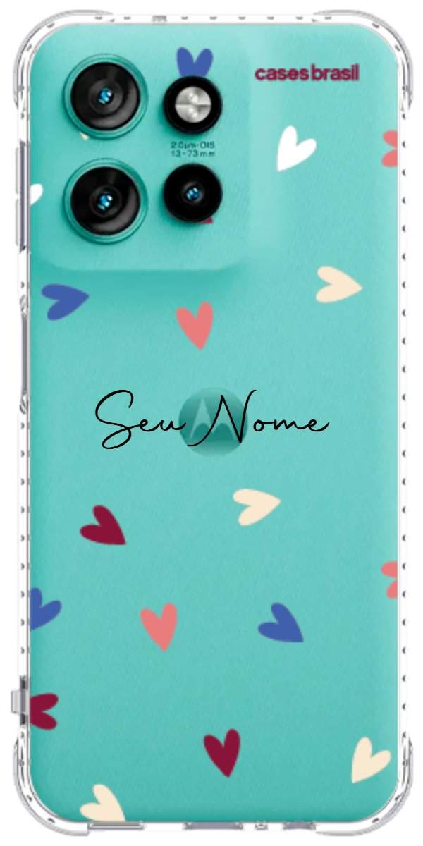 Capinha para Celular Corações Coloridos