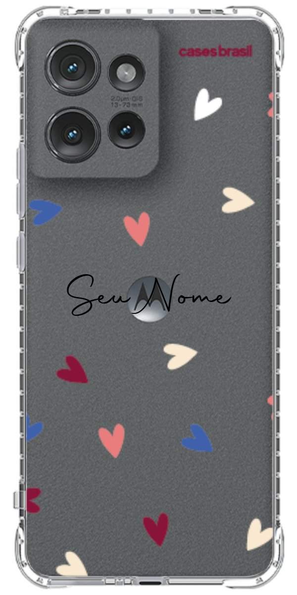 Capinha para Celular Corações Coloridos