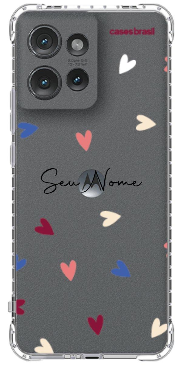 Capinha para Celular Corações Coloridos