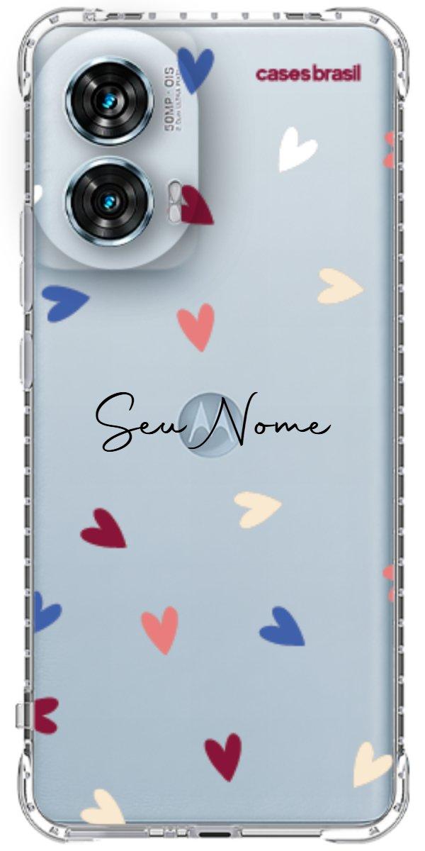 Capinha para Celular Corações Coloridos
