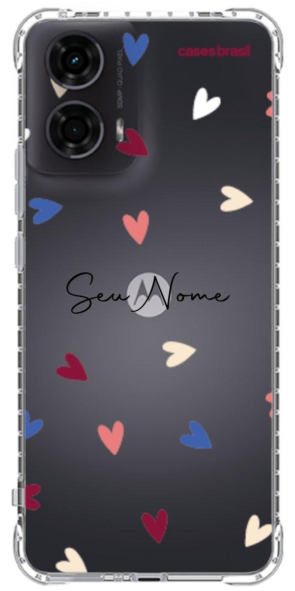 Capinha para Celular Corações Coloridos